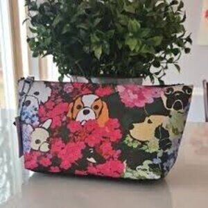 Marc Tetro floral dog cosmetic case bag